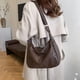 thumbnail image 1 of Bolso de hombro holgado de cuero vegano para mujer bolso casual tote para trabajo Compras de viaje, 1 of 7