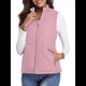 thumbnail image 2 of Chaleco Acolchado con Cuello Alto, Cremallera y Bolsillos para Mujer Rosa M, 2 of 10