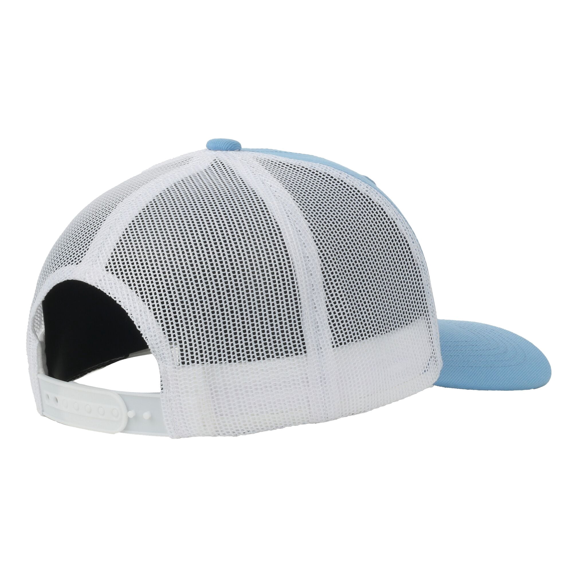 Blue/White Marlin 6-Panel Fishing Cap – Structured, Embroidered, Snapback, One Size