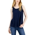 thumbnail image 6 of Style & Co Womens Cotton Tank Top Whispy Grey Heather S, 6 of 7
