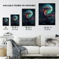 thumbnail image 4 of Full Moon Dragon Oil Painting Blue Purple Fantasy Creature Dancing In The Clouds Colourful Magical Nature Mystical Modern Extra Large XL Wall Art Poster Print, 4 of 5