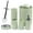Green, variant on CERBIOR Bathroom Accessories Sets 6 Piece Bath Ensemble Includes Soap Dispenser, Toothbrush Holder, Toothbrush Cup, Soap Dish for Decorative Countertop and Housewarming Gift, Dark Blue