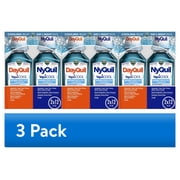 (3 pack) Vicks DayQuil and NyQuil Severe Cold and Flu Liquid, Cold Medicine for Adults, VapoCool 2x12 Fl oz