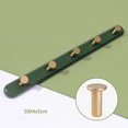 thumbnail image 1 of 1 Piece Coat Rack, Bamboo Wall Mounted Coat Rack with 5 Hooks for Coats Jackets (Green), 1 of 3