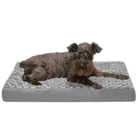 UPC: 0815181023102 | FurHaven Pet Products Ultra Plush Deluxe Memory Foam Pet Bed for Dogs & Cats – Gray  Medium