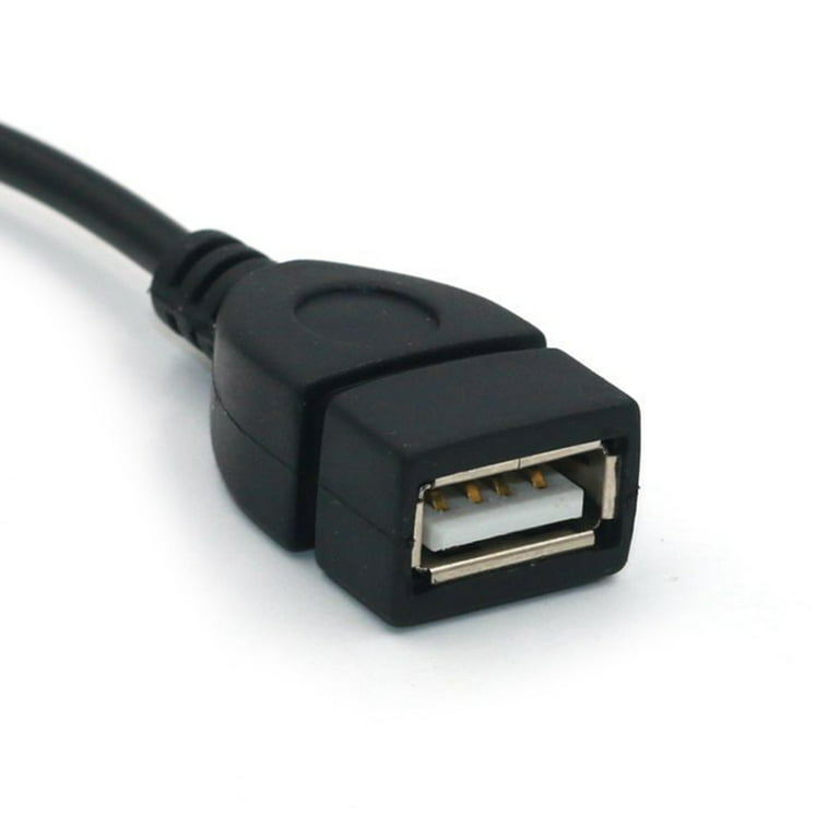 SmartEra USB Female to 3.5mm Jack Male Audio Converter Adapter (Black)