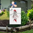 thumbnail image 3 of GZHJMY Fashionable Young Woman Garden Flag 12 x 18 Inch Vertical Double Sided Welcome Yard Garden Flag Seasonal Holiday Outdoor Decorative Flag for Patio Lawn Home Decor Farmhous Yard Flags, 3 of 6