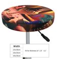 thumbnail image 4 of KLL Colorful Cake Ice Cream Round Bar Chair Cushion Cover 14 inch ,Bar Stool Protector with Elastic, Soft Washable, 4 of 6