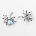 thumbnail image 5 of Gothic Style Spider Charms - 30pcs Resin Rhinestone Cat Eye Beads Metal Charms for Jewelry Making, 5 of 5