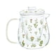 thumbnail image 5 of Tetera de vidrio con colador, duradera y con diseño floral. Grande, 5 of 9