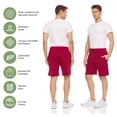 thumbnail image 5 of Daresay PSM-FLC-Z255-PKA-S Mens Sweat Shorts-Athletic Workout Shorts, Assorted Color - Small - Pack of 3, 5 of 7