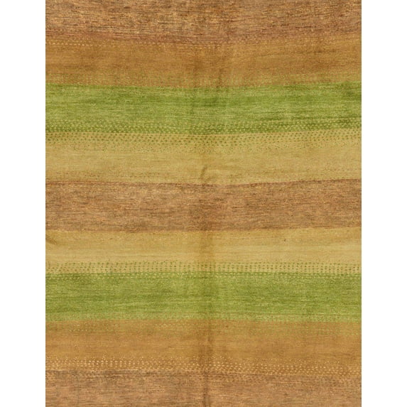 Ahgly Company Machine Washable Indoor Rectangle Abstract Orange G Area Rugs, 7' x 9'