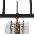 thumbnail image 6 of LNC Tucana 3-Light Modern/Contemporary Ribbed Glass Linear LED Large Hanging Pendant Light, 6 of 11