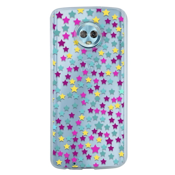 Funda para Moto G6 Plus InstaCase Estrellas de Colores Uso Rudo