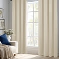 thumbnail image 2 of ZOPZO Blackout Curtains Thermal Insulated, Light Beige, 52W x 108L Inch, Noise Reducing Grommet Drapes for Bedroom and Living Room, 2 Panels, 2 of 9