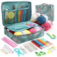 thumbnail image 1 of 13 Pair Crochet Hook Circular Knitting Needles Set with Case Aluminium Hand Sewing Set DIY Weaving Sewing Crafts Knitting Tools, 1 of 7