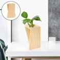 thumbnail image 4 of Florero hidropónico Baoblaze de madera y cristal, 4 of 8