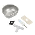 thumbnail image 1 of 10PCS Rabbit Breeding Equipment Anti scratch Stainless Steel Nipple Drinking Water Bowl, 1 of 4