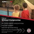 thumbnail image 2 of Safetech Hardware 22-inch Magnetic Top Pull Pool Gate Latch - Key Lockable | Pool Gate Safety Latch | Heavy Duty Vertical Self-Locking Latch | Vinyl & Aluminum/Metal Gates, Any Square Post - Black, 2 of 5