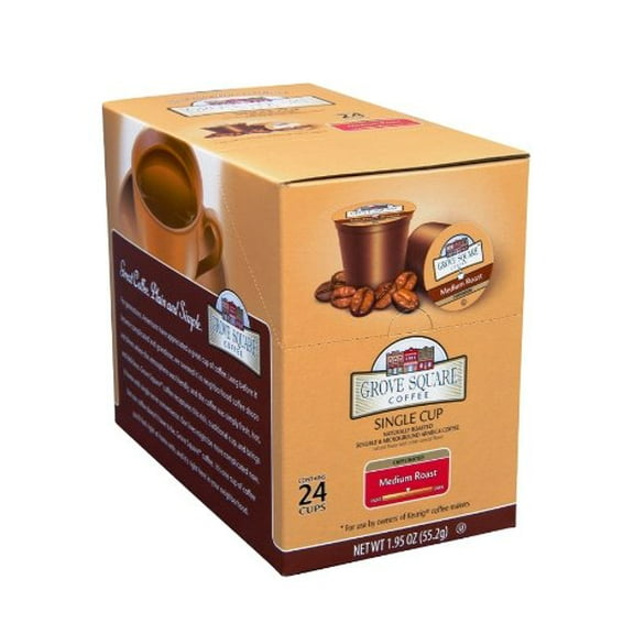 , Medium Roast, Single Serve Coffee Cup for Keurig K-Cup Brewers 24-Count (Instant Coffee)