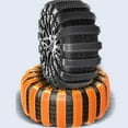 thumbnail image 3 of PLPPYFS 1PC Snow Chains for Car, SUV and Trucks, Universal Snow Tire Chains, Emergency Non-Slip Cable for Winter Driving on Snow, Mud, and Mountain Roads, Multifunction Security Traction Belts, 3 of 7