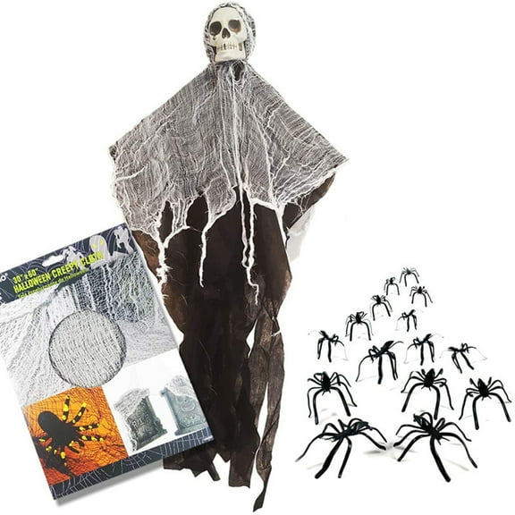 Happy Date Hanging Halloween Skeleton Ghosts Decorations, Grim Reapers for Best Halloween Outdoor Decorations