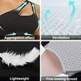 thumbnail image 3 of Ropa interior deportiva de dos piezas de un solo hombro para mujer, ropa interior de yoga para ejercicio, top corto sexy de soporte medio, 3 of 7