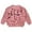 Pink, variant on Bobifish Little Girls Ribbed Sweater “Smile” Letter Print Long Sleeve Knitted Sweater Crewneck Casual Fashionable Boys Girls Daily Wear Pullover Top