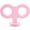Pink, variant on 3D Car Wind Up Key, Cute Clockwork Car Roof Rear/Top/Trunk/Sunroof Decoration Universal Auto Exterior Accessories for DIY Styling & Decoration (Blue)