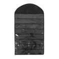 thumbnail image 1 of 32 bolsillos doble cara joyería collares pendientes bolsa de almacenamiento armario colgante de pared negro, 1 of 8