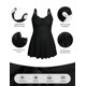 thumbnail image 5 of Traje de baño de una pieza Hanna Nikole, talla grande, negro para mujeres mayores de 16 años, 5 of 6