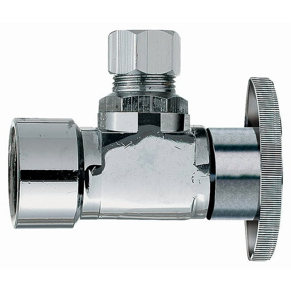 Plumb Pak 1/2 in. FIP x 1/4 in. Compression Brass Angle Valve
