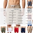 thumbnail image 2 of Qiyinn Mens Lounge Sweat Shorts, Casual Elastic Waist Gym Workout Shorts with Drawstring, 2 of 4
