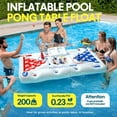thumbnail image 2 of Livhil 71" x 31" Adult Pong Inflatable Pool Game White, 2 of 10