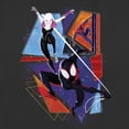 thumbnail image 2 of Women's Spider-Man: Across the Spider-Verse Group Colorful Poster Graphic Tee Black Large, 2 of 4