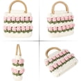 thumbnail image 3 of LinYooLi Women Drawstring Shoulder Bag Straw Weave Handbag Summer Beach Purse, 3 of 6