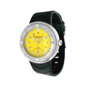 Cousteau Exploration Men's Black Rubber Strap Watch