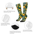 thumbnail image 6 of Easygdp Fresh Orange Soccer Socks Sport Knee High Socks Calf Compression Athletic Socks for Men and Women, 6 of 9