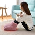 thumbnail image 2 of Chauffe-pieds Électrique Masseur Coussin Chauffant Réglages (Rose), 2 of 6