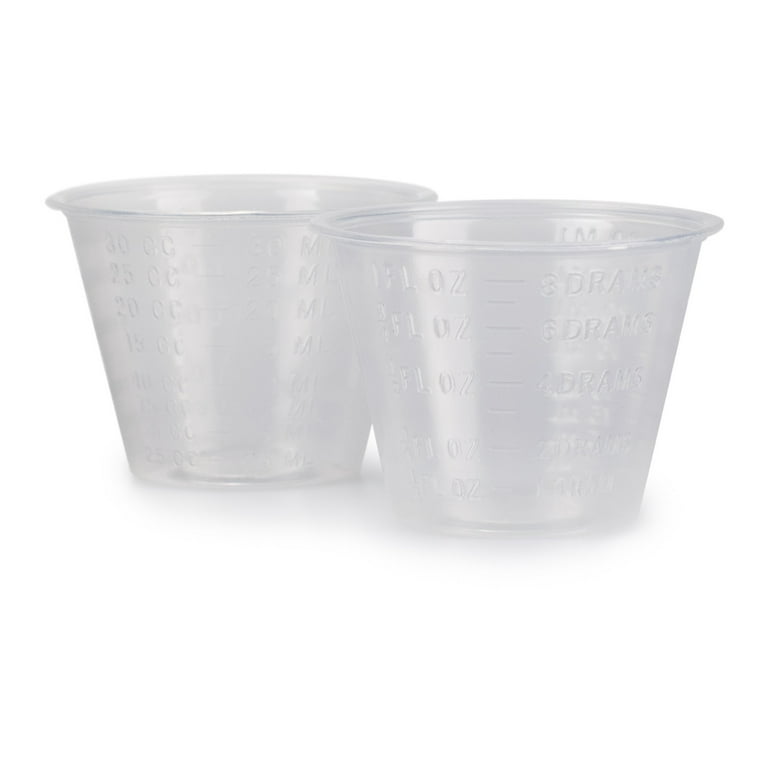 Medline Sterile Graduated Plastic Medicine Cups, 2 oz, 100/Pack