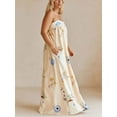 thumbnail image 7 of Women's Bohemian Print Cami Maxi Dress with Pockets 95% Cotton 5% Spandex Comfortable Everyday Dress Easy Care, 7 of 7