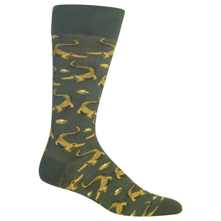 Hot Sox Mens Alligators Crew Socks