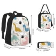 thumbnail image 2 of Balery Cute Dinosaurs Mochila escolar 3 en 1 para niños: mochila resistente con lonchera térmica y estuche para lápices. Mochila escolar para niños y niñas., 2 of 7