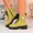 Green, variant on Boots for Women Spring Slip on Fashion British Comfy Short Boots Retro Warm Versatile Outdoor Platform Heel Shoes Green 10 Wide(EU:43)