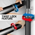 thumbnail image 2 of G128 Combo Pack: 16 Ft Telescoping Aluminum Flagpole (Black) & Pirate Jolly Roger Red Head Scarf Flag 3x5 Ft, ToughWeave Series Embroidered 300D Polyester | Pole with Flag Included, 2 of 9