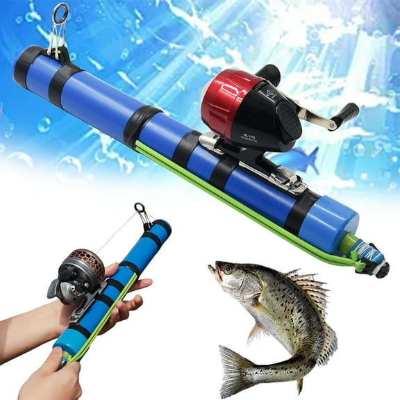 Fishing Catapult Rod, 2026 New Portable Catapult Fishing Rod Lure Angling Tools, Professional Sling Shot Fishing Reel Pole, Saltwater and Freshwater Great Gear for Traveling (P)