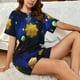 thumbnail image 4 of Balery Solar System Conjunto de Pijama para Mujer con Estampado, Dos Piezas de Manga Corta y Shorts, Ropa de Dormir Suave con Cuello Redondo y Bolsillos-Small, 4 of 6