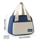 thumbnail image 2 of Bolsa de almuerzo trapezoidal aislante - bolsa térmica de aluminio engrosado para oficina, bolsa portátil de hielo con correa, 23x20x2cm, 2 of 2