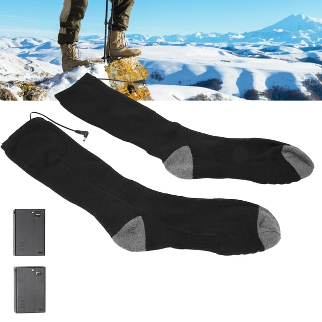 Calcetines calefactores eléctricos, calcetines calefactables eléctricos calcetines térmicos eléctricos gruesos calcetines calefactables los mejores materiales
