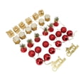 thumbnail image 4 of 32Pcs Christmas Tree Decoration Door Hanging Ornament Home Decor Set for Party DIY Gold, 4 of 9